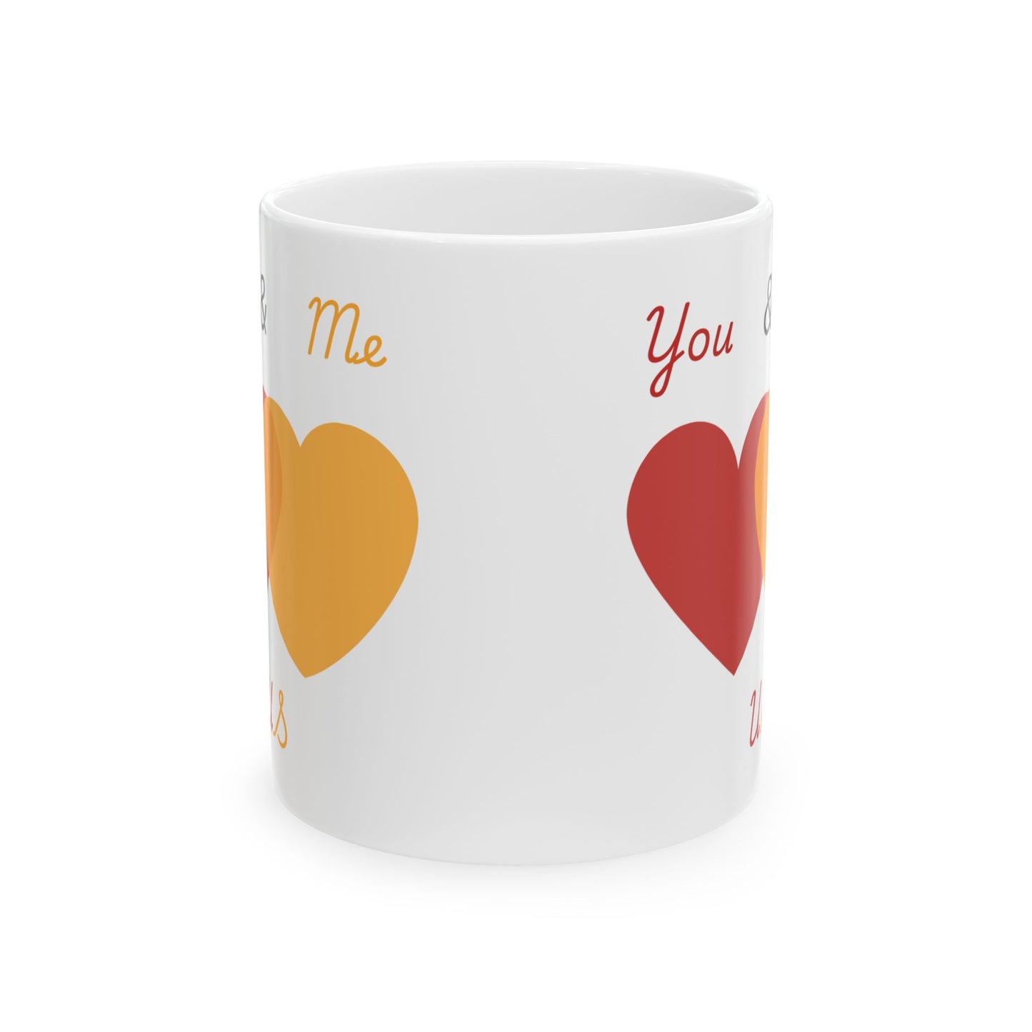 Red and Orange Ceramic Mug - Perfect for Gifts and Celebrations